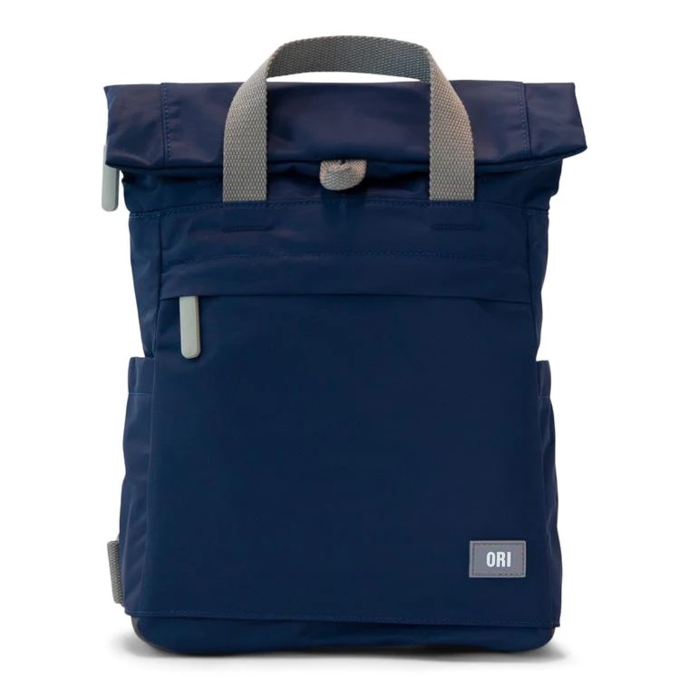 NWT ORI London Camden A Limited Edition Backpack Navy Medium Nylon Gray Rubber